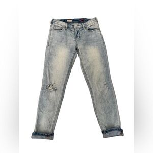Anthropology| Pilcro Light Blue Slim Boyfriend Jeans | women’s size 25